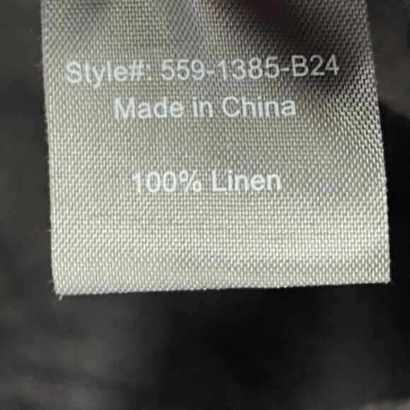 Jenni Kayne Linen Kyle Trousers Black Relaxed Fit Wide Leg Pants 8 - Picture 8 of 11